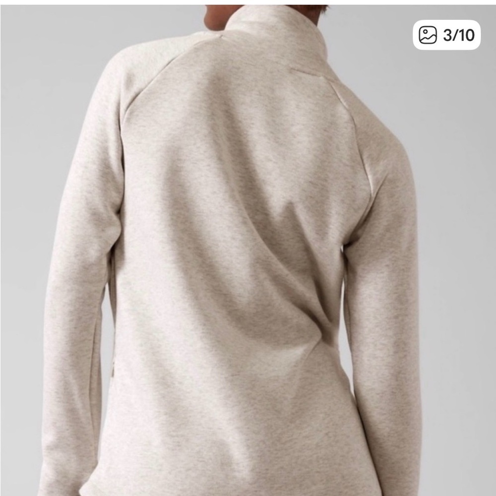 Athleta Women's Light Gray Turtleneck Sweater